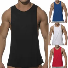 Жилет без рукавов для бега, летний спортивный жилет, чистый хлопок, чистый большой мужской жилет с открытым носком, дышащий спортивный жилет#2h07