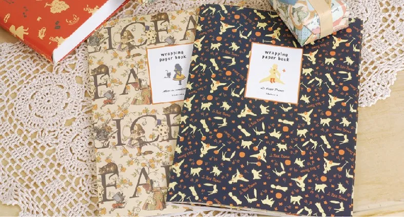 ENO поздравление Маленький принц винтажная оберточная бумага книга Алиса в стране чудес подарочная оберточная бумага для скрапбукинга, изготовления открыток
