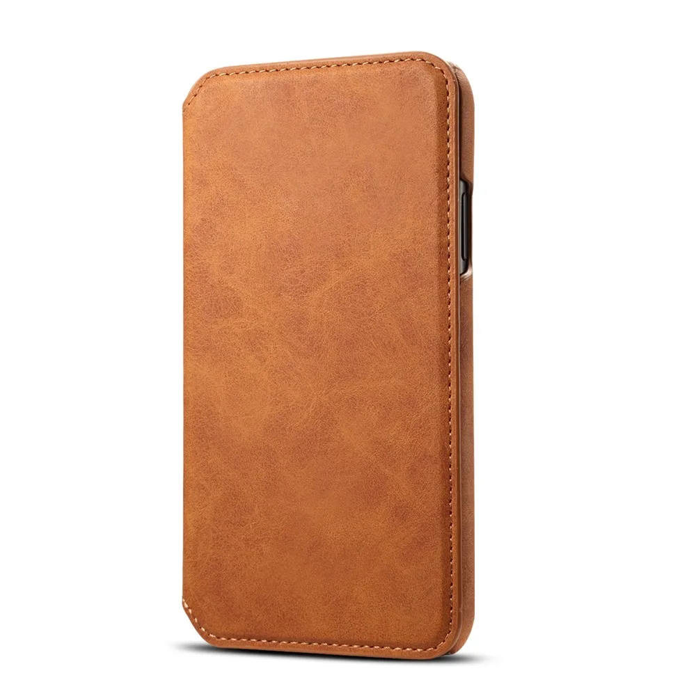 

Business type imitation leather phone boxFor iPhone7 8 7 plus 8 plus With 2 Card Slots Leather Wallet Flip Case Full Cover