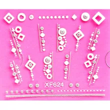 Сладкий 3D дизайн переводные наклейки для ногтей переводные наклейки для женщин и девушек инструменты для маникюра обертывания ногтей наклейки XF624