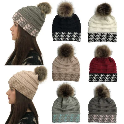 

2018 Skullies Beanies Winter Hat For Women Warm Hat Knitting Warm Cap Warm Wool Hat Cap Leisure Fashion Thickening Winter Hats