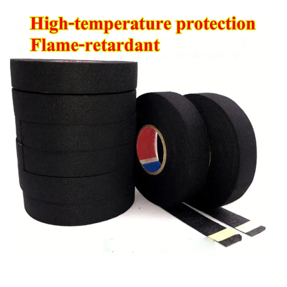 15 Meters Wires Fabric Tape High-temperature Protection Loom Harness Tape For Cars wholesale wire car car wiring harness