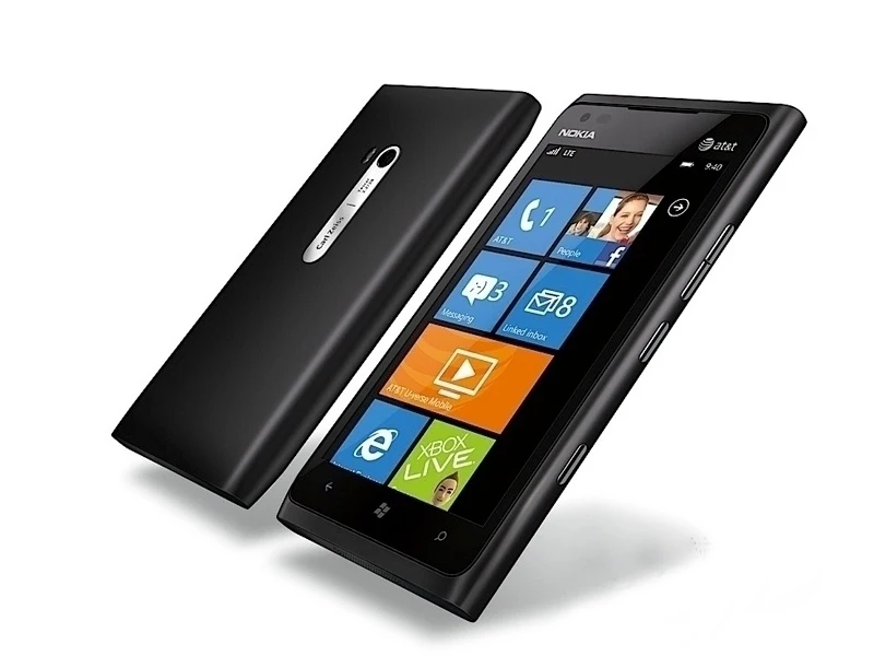 Отремонтированный мобильный телефон NOKIA Lumia 900 разблокирован Nokia 900 Windows Phone 3g Wifi 8MP 16GB Гарантия один год