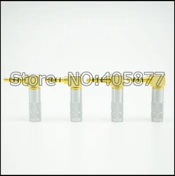 

2pcs 90 Degree Jack 3.5 mm Headphone Plug Right Angle 4 Pole Stereo Audio Jack Pure copper Connector Adapter