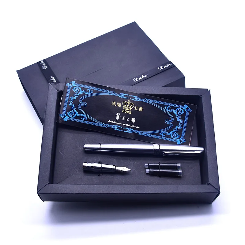 Duke 209 fountain pen.  two different nib.New leather gift box packaging The classic High - end office stationery gifts pen