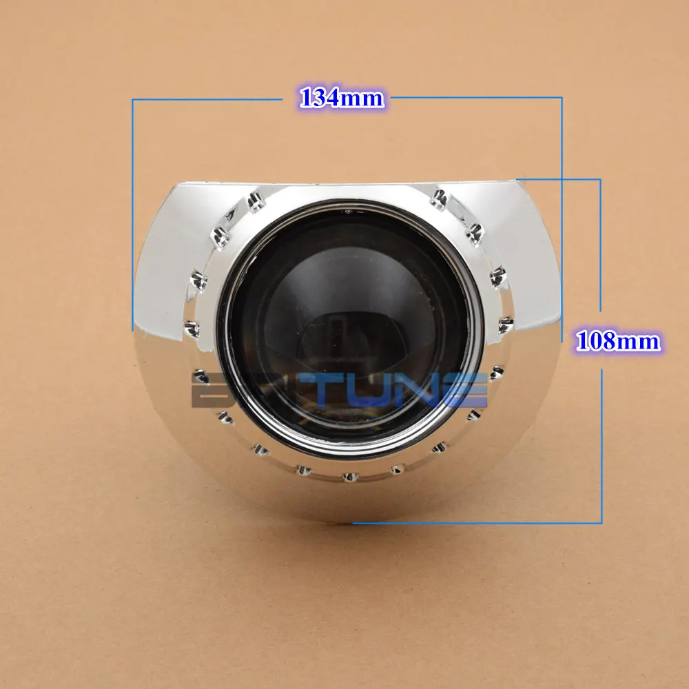 2.5 ''HID ثنائية جهاز عرض مزود بإضاءة زينون عدسة ل BMW E46 M3 ZKW/AL مصباح هالوجين التحديثية ضبط عدة DIY عالية منخفضة اضواء رفيعة H1 H4 H7
