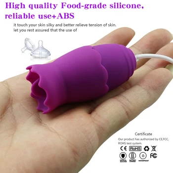 USB Surprise Eggs Sucking Tongue Vibrator Nipple Sucker Body Massager Stimulate Breast Enlarge Adult Goods Sex Toys for Women 5