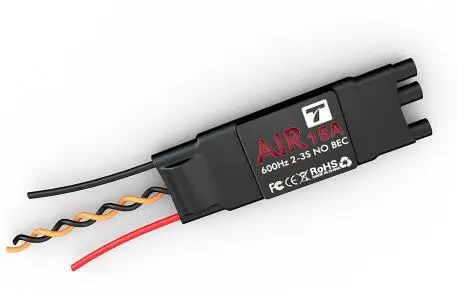 T MOTOR ESC Air 15A (2 3S 600HZ NO BEC) бесщеточный электронный регулятор скорости двигателя для