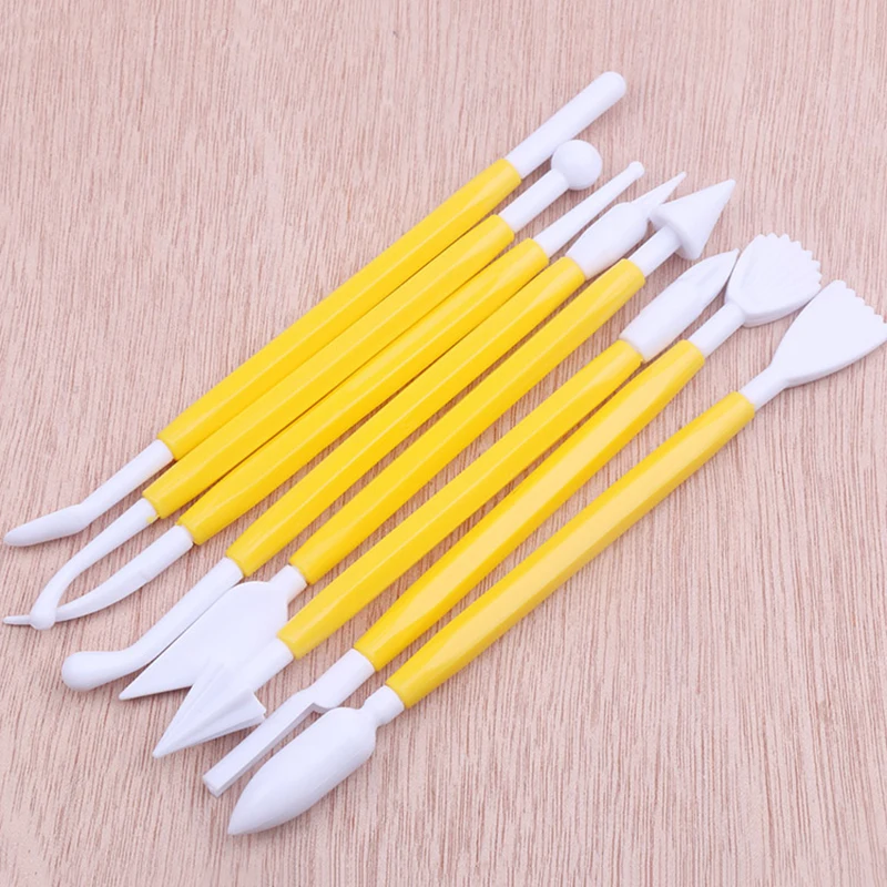 

8pcs/set Double Heads Pottery Clay Sculpture Carving Tools Fimo Polymer Clay Playdough Tools Arts Craft Handmade Tool