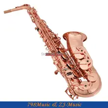 Профессиональный альтовый саксофон Ми-бемоль покрытый розовым золотом