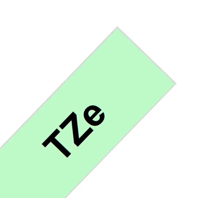TZe231 стандартная ламинированная пленка 12 мм x 8 м Совместимость для Brother P-touch TZe ленты черный на белом принтере ленты TZe-231 производитель этикеток - Цвет: Mint Green