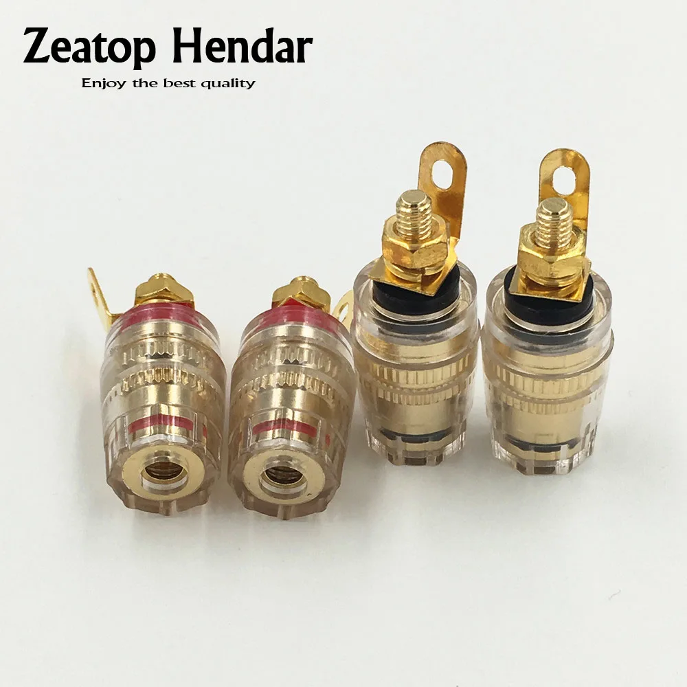 50Pcs High Quality Copper Crystal 4mm Thread Medium Amplifier Speaker