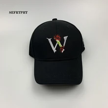 Унисекс весна лето повседневная бейсбольная кепка W Цветочная вышитая Мужская и женская кепка для папы Bone Snapback шапки для мужчин Bones Gorras Mujer