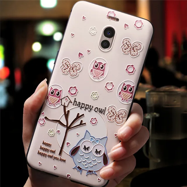 best meizu phone cases For Meizu M6 Note Case 3D Flower Silicone Emboss Phone Cover For Meizu M6T M5 Note M5C Pro 7 Plus Cases Coque Capa Relief cases for meizu belt Cases For Meizu