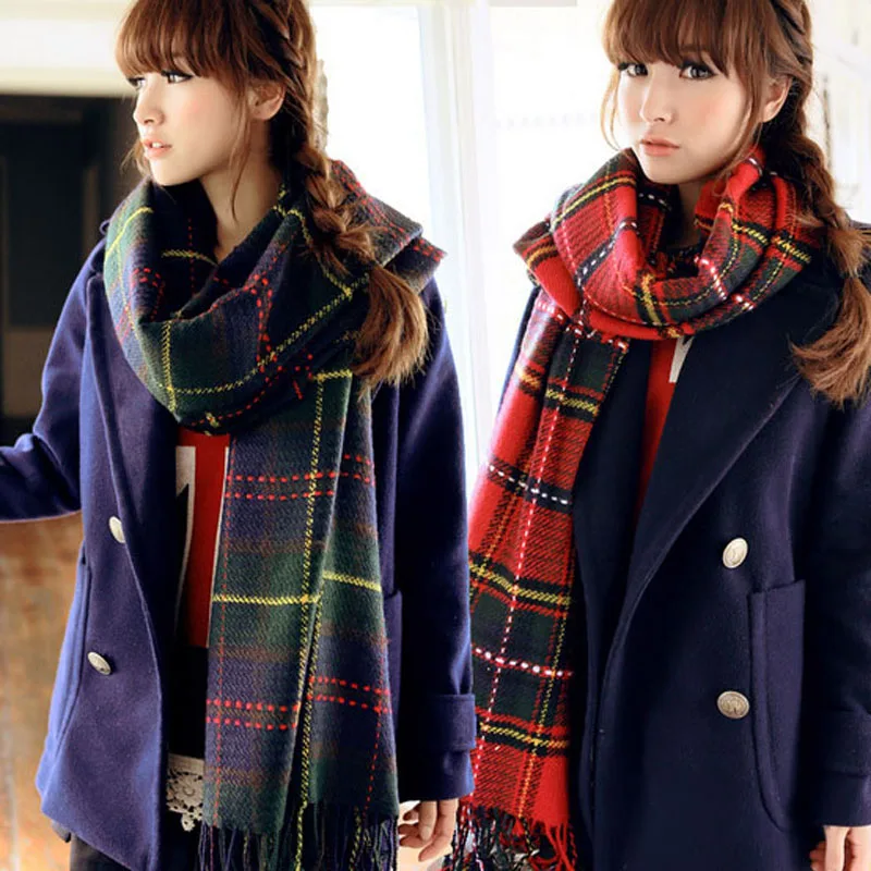 Brand New Fashion Winter Muffler Wool Cotton Blend Women Scarves Lady