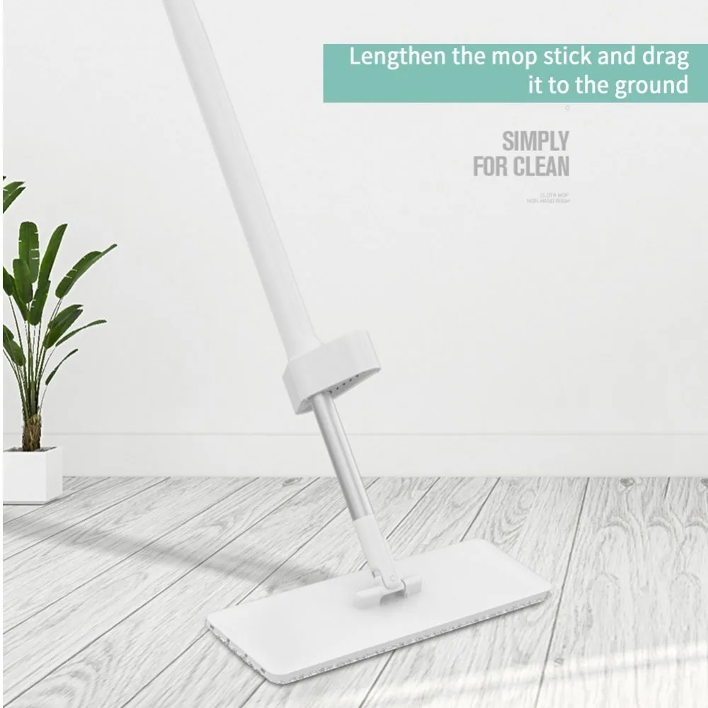 

Glue Cotton Mop Sponge Mop Twist The Water Mop Microfibre Nozzle Flat Rotated Spray Self-squeezing Without Hand Washing