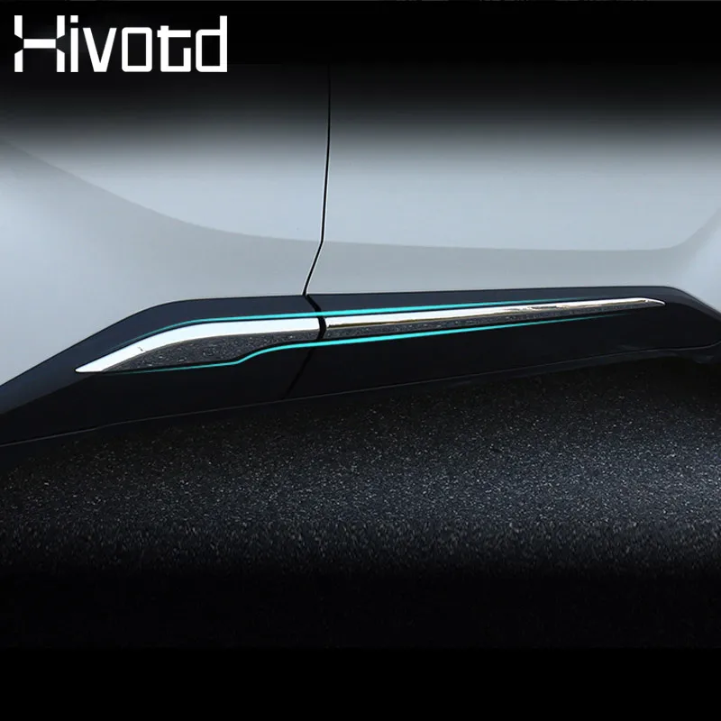 

Hivotd For Toyota C-HR CHR 2018 2019 Accessories Door Sill Scuff Plate Guard Stainless Protector Sticker Exterior car Styling
