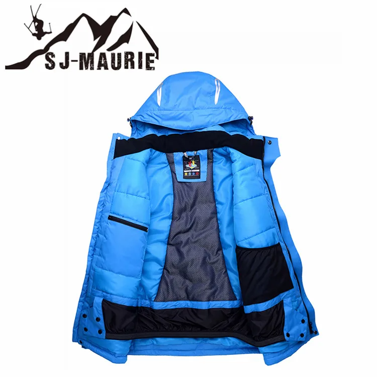 على الجليد سترة تزلج الرجال الشتاء للماء الصلبة بدلة تزلج في الهواء الطلق التخييم سميكة معطف