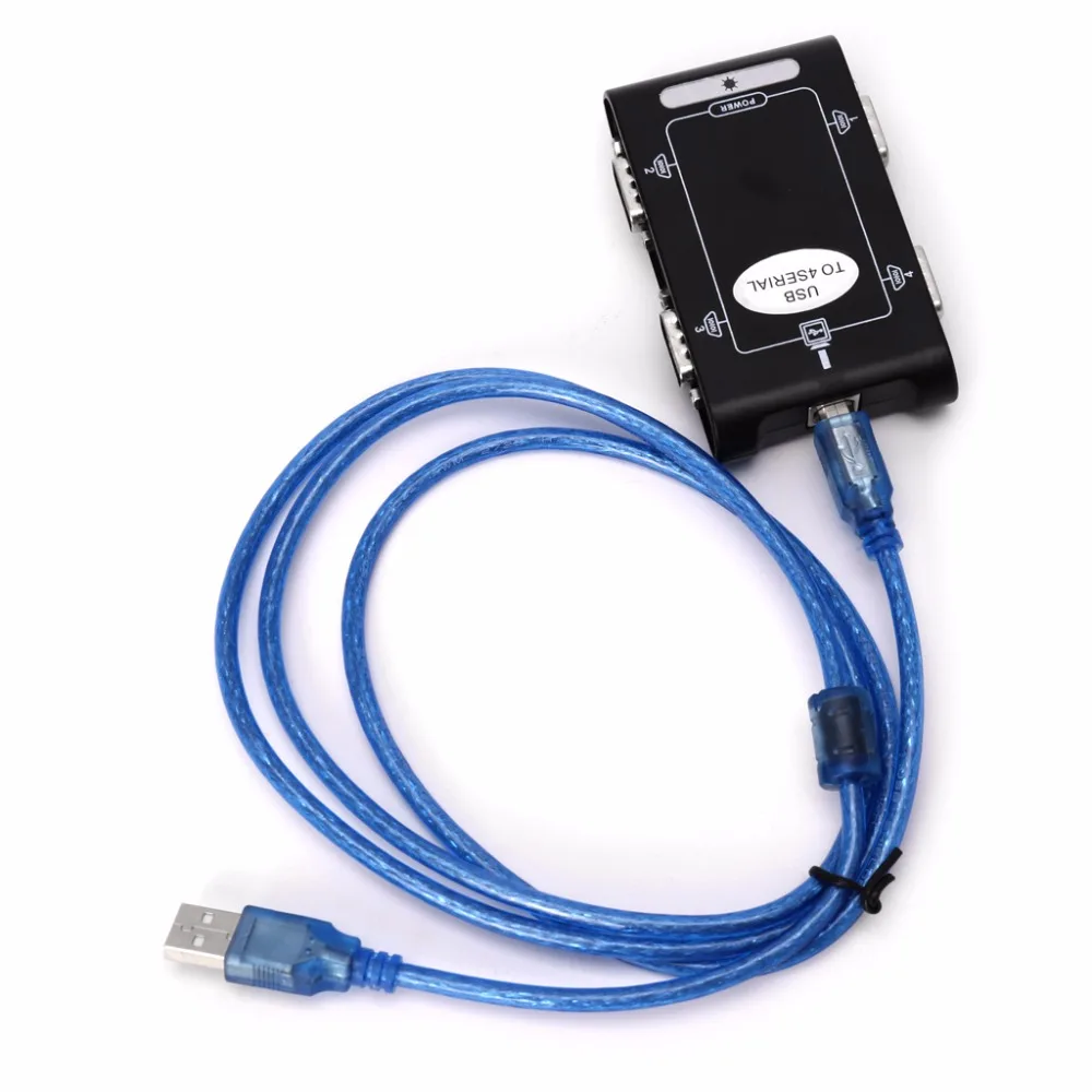 9pin USB 2 0 до 4 портов RS232 Серийный DB9 COM разъемы контроллера адаптер