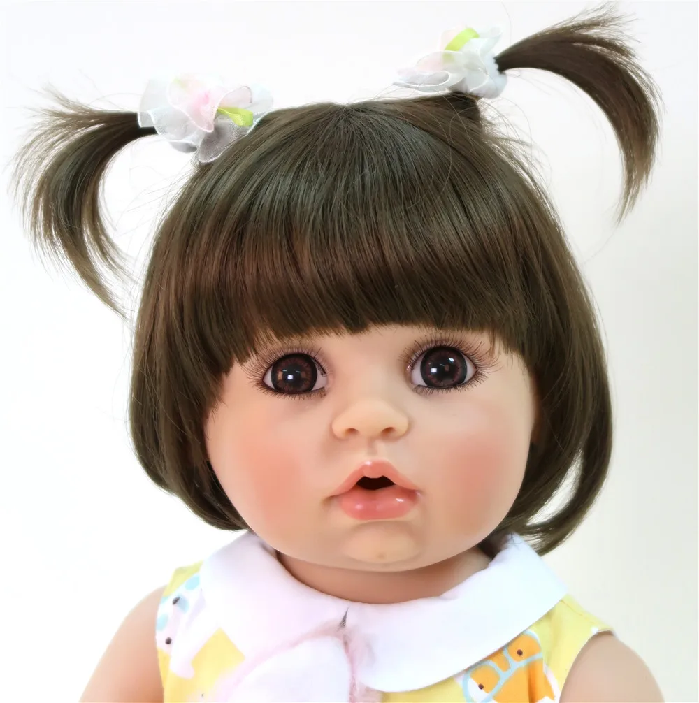 Кролик с 22 дюймовым Reborn Baby Doll силиконовая кукла для всего тела 55 см Реалистичная