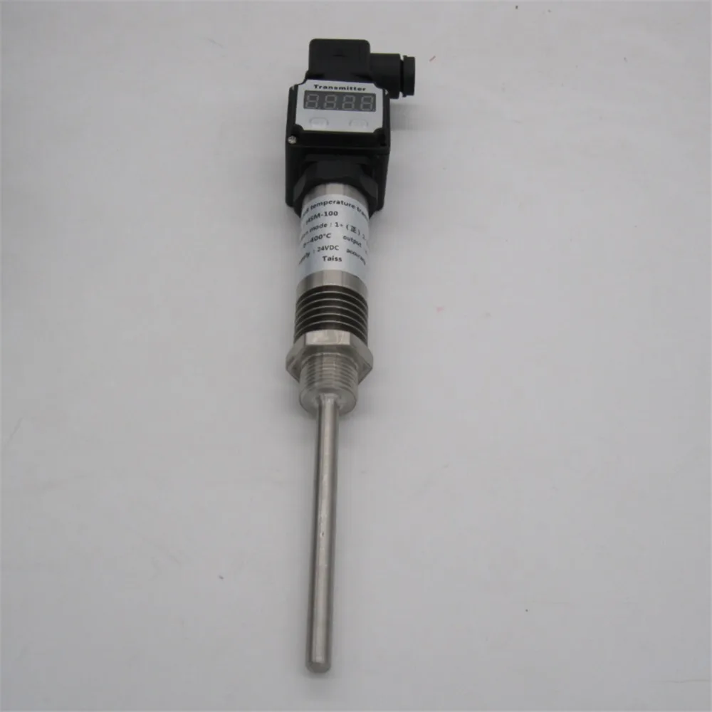 PT100 high temperature sensor, plug in temperature transmitter