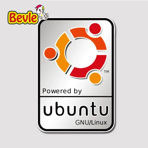

Doinbby 3230 Powered by Ubuntu Waterproof Fashion Cool DIY Stickers Laptop Luggage Fashion Graffiti Cartoon 3M Sticker