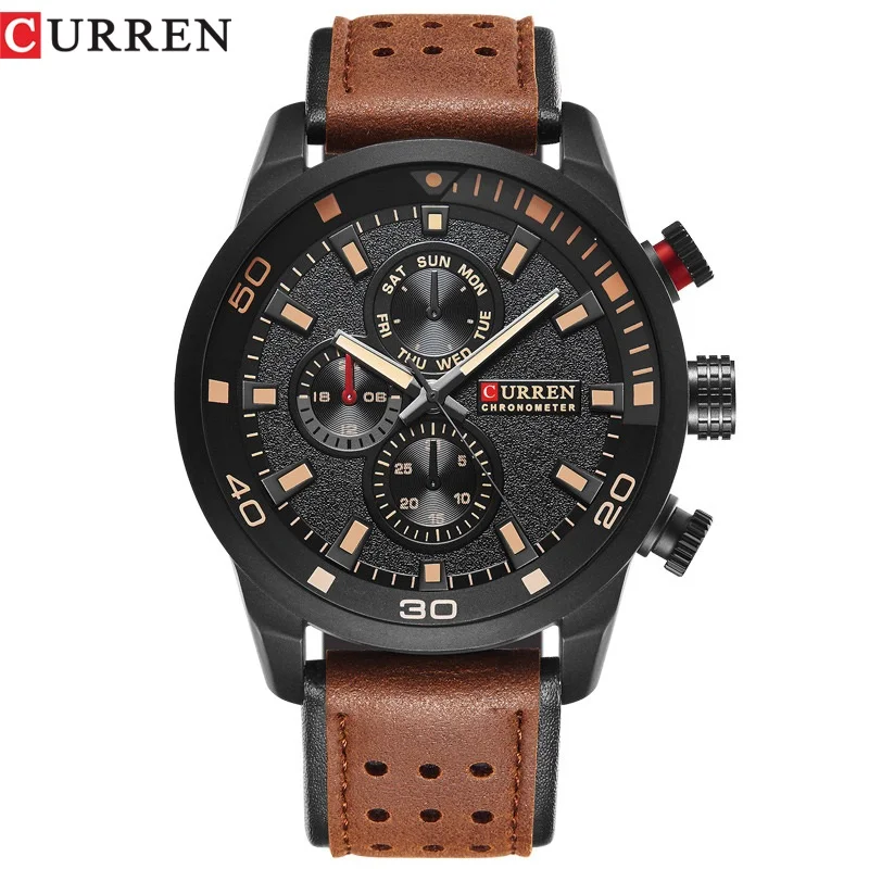 Billige CURREN top marke design neue mode casual kühle sport mann uhr military armee business handgelenk quarz männlichen luxus geschenk uhr