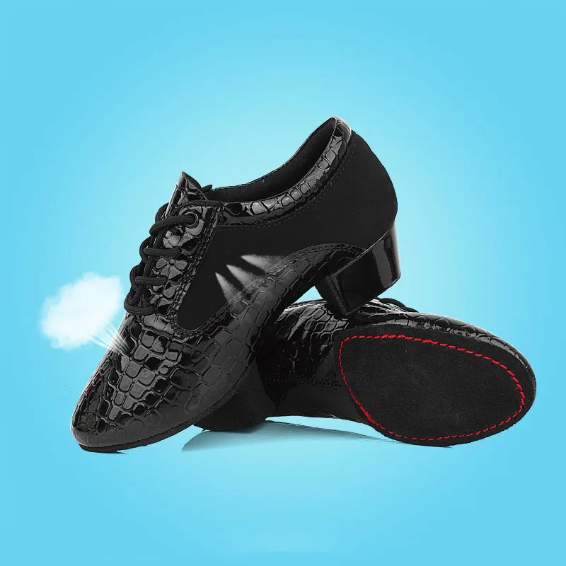 

Modern Men Latin Dance Shoes Black Tango Salsa Rumba Dancing Shoes For Boys Kids Children Adult Wholesale C67