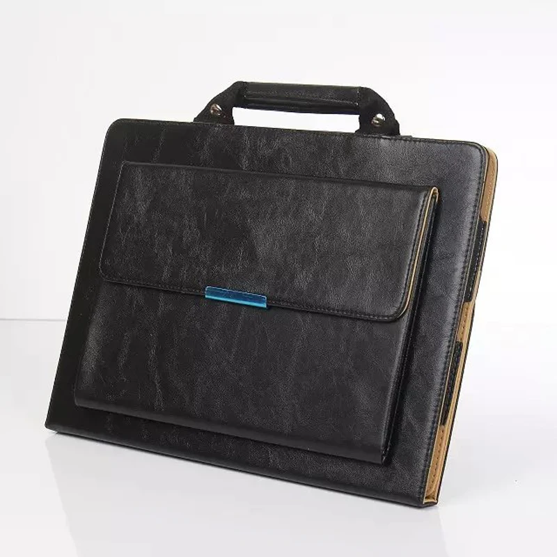 

Portfolio bag Business Briefcase For Apple iPad Pro 12.9" Tablet Cases Simple Design Smart Flip PU Leather Cases Cover handbag