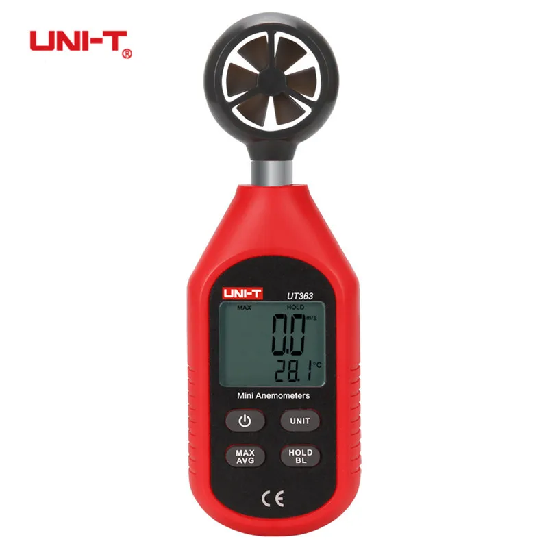 

UNI-T UT363 Digital Anemometers Tachometer Gun Wind RPM Speed Meters Windmeter Measurement Thermometers Air Flow Level 1-12