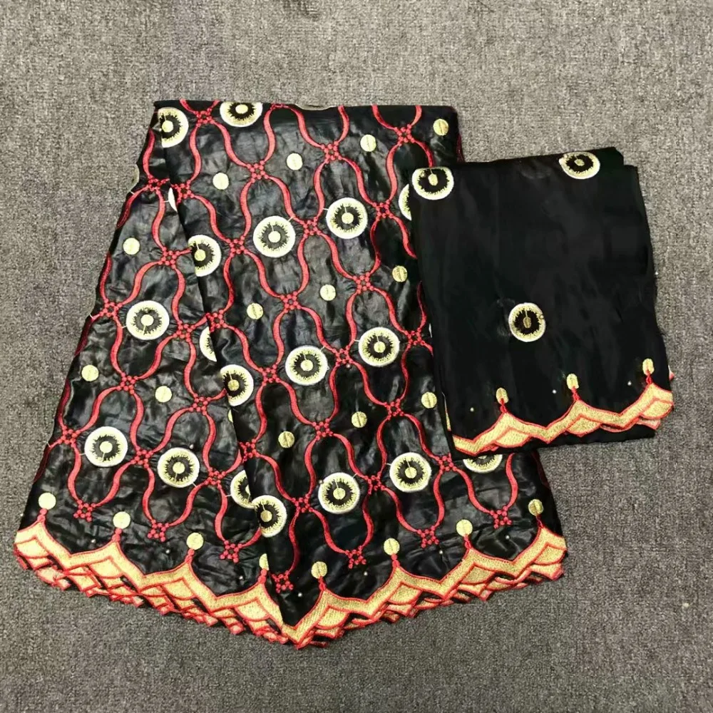 

New Arrival Party Dress Embroidery Bridal Bazin Riche Getzner 2018 Nigerian Lace Fabrics African Bazin For Woman