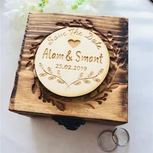 Деревянная Коробка обручального кольца, персонализированные традиции, коробка для колец, дизайн деревенская свадьба подарки, обручальное кольцо с гравировкой коробка