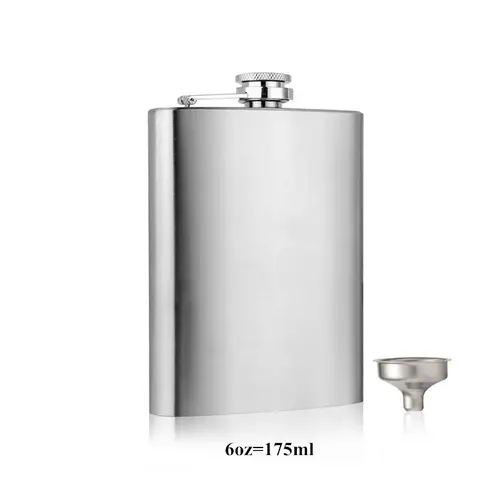LMETJMA 1 4 5 6 7 8 9 10 oz Stainless Steel Hip Flask with Funnel Pocket Hip Flask Alcohol Whiskey Hip Flask Screw Cap KC0139 - Image 14