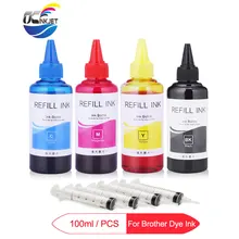 4x100 мл универсальные чернила бутылка для беспокоить LC103 LC113 LC121 LC123 LC127 LC563 LC3017 LC3029 LC3217 LC3317 LC3617 чернила для принтера