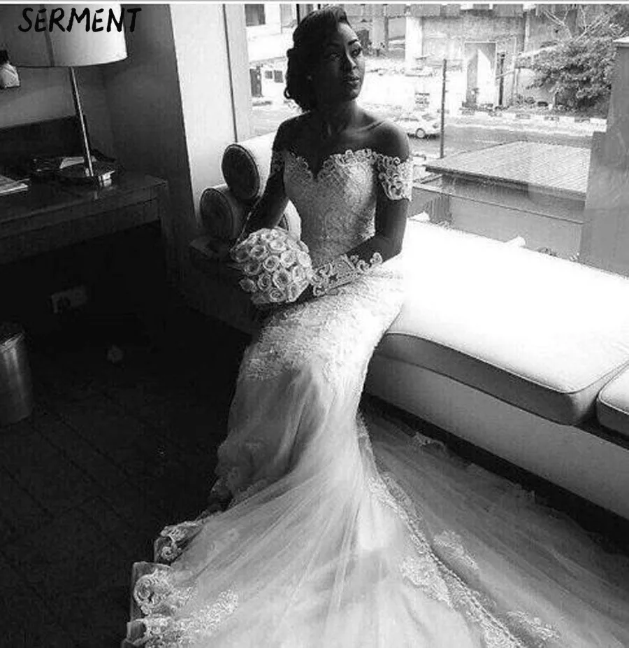 

Wedding Dress 2018 New Sexy Deep V Foreign Trade Wedding Dress Two Detachable Fishtail Slim Slimming Wedding Dress