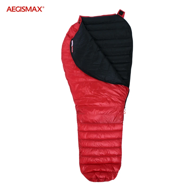 Aegismax Nano горячий стиль водоотталкивающий белый гусиный пух Сверхлегкий Мумия спальный мешок Открытый Туризм Кемпинг 700FP - Цвет: Nano-M-Red