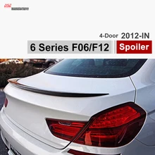 M6 стиль F06 углеродного волокна багажник спойлер заднего крыла для BMW 6 серии 2012+ 4 двери Гран-Купе Седан 640i 650i 640d стайлинга автомобилей