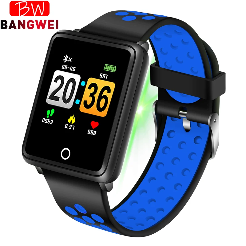 

2019BANGWEI Sport Smart Watch Men Fitness Watch Blood Pressure Heart rate Monitoring Pedometer Tracker IP67 Waterproof Wriswatch