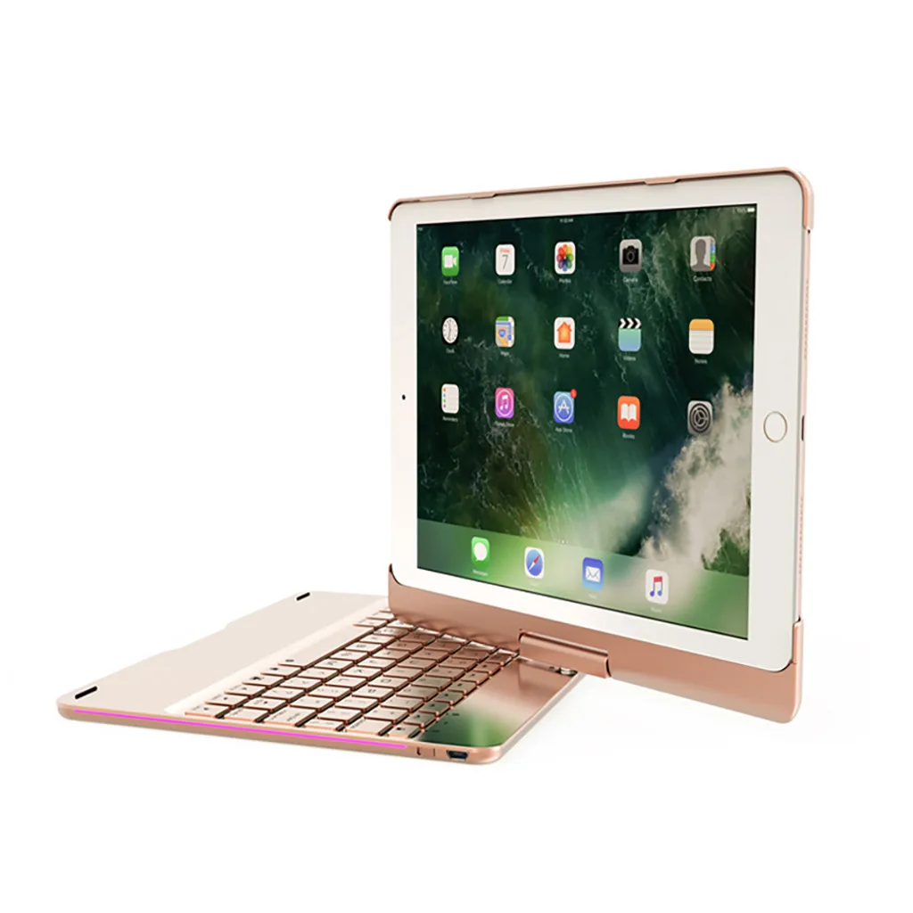 Топ Флип-клавиатура для iPad Air/Pro 10,5 чехол 360 ° Bluetooth Подсветка клавиатура чехол для iPad Air/Pro 10,5 Чехол# D3