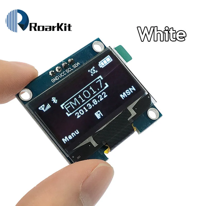 1 шт. 1," O светодиодный модуль белый и синий цвета 128X64 1,3 дюймов O светодиодный ЖК-дисплей светодиодный Дисплей модуль для Arduino 1,3" IIC связи