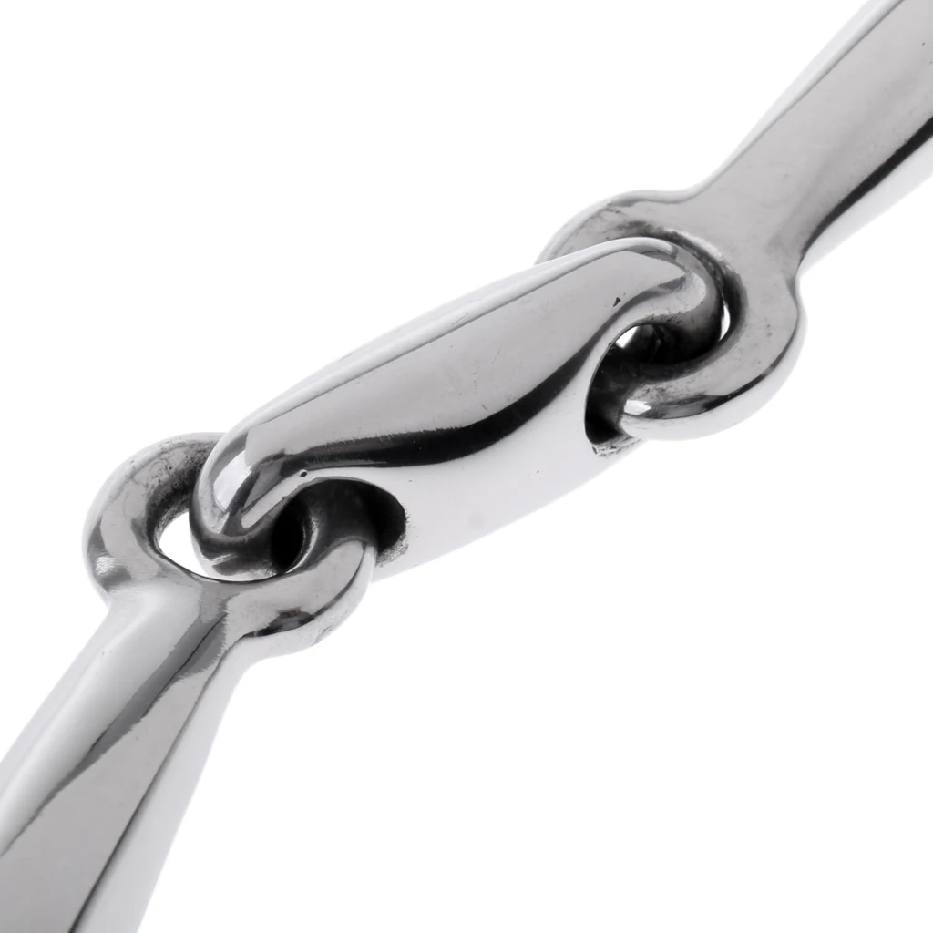 Stainless Steel Mouth Bit / SNAFFLE BIT Horse - 5 inch, 13 mm, 5'' Western / English