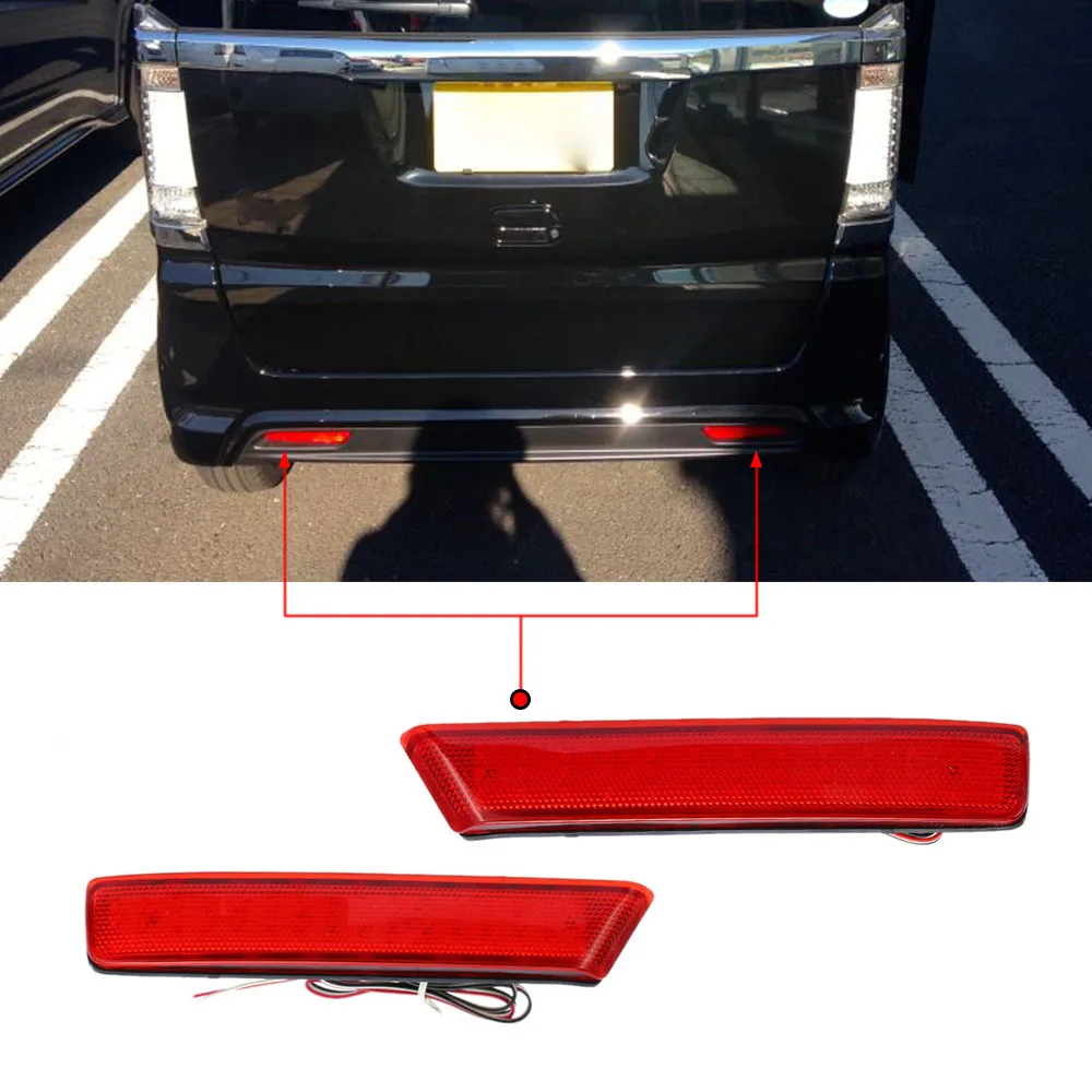 car styling Warning Rear Bumper Brake Light Tail Lamp Reflect Light Fog