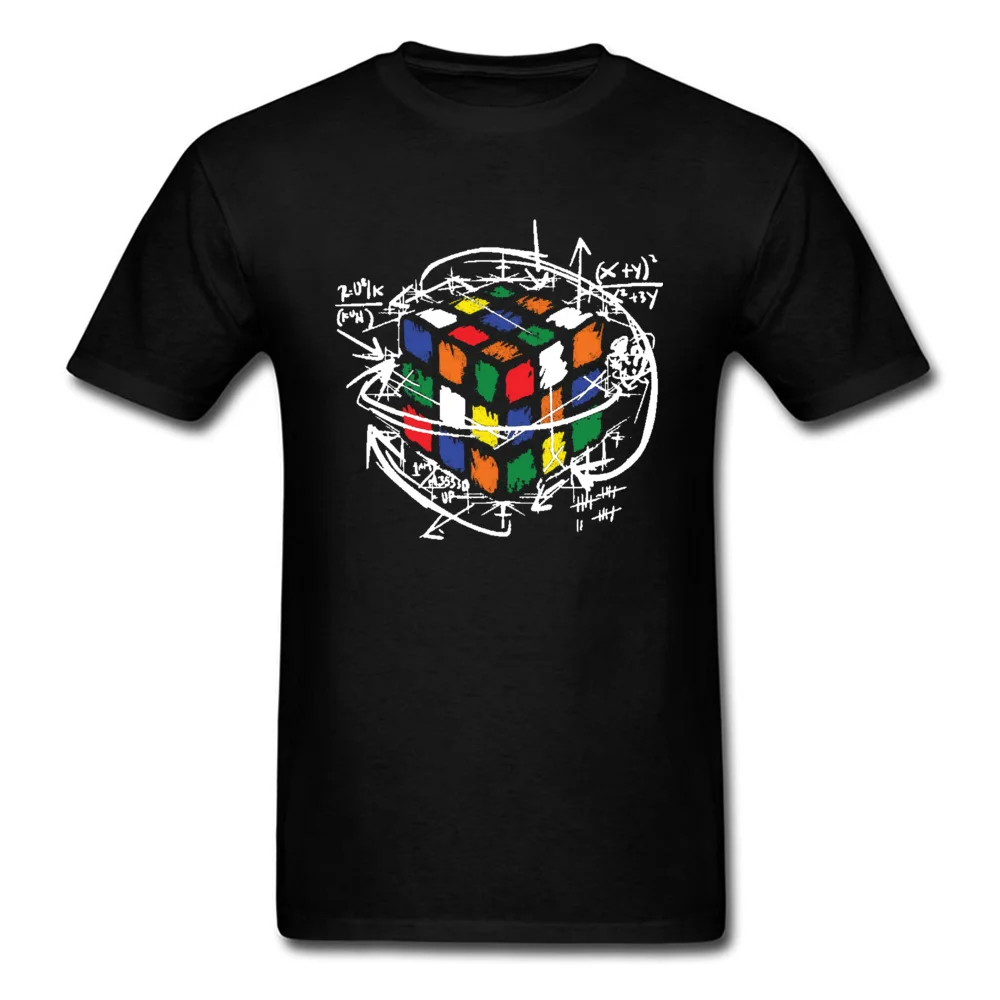 

Men's Tshirts Rainbow Rubik Cube Math The Big Bang Theory Graphic T Shirt Sheldon Cooper Program Value Design Cotton Tshirt