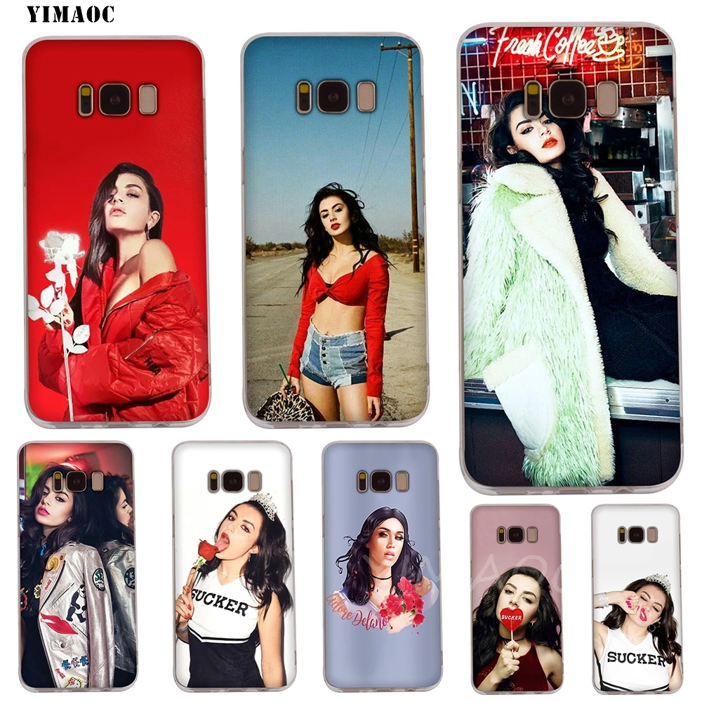 

YIMAOC Charli XCX Soft TPU Case for Galaxy j3 j5 j6 j7 A5 2016 2017 A6 A9 2018 Note 8 9 S7 edge S8 S9 S10 Plus S10e Cover