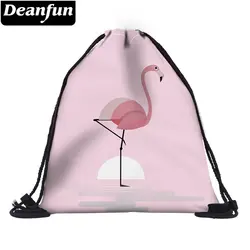 Deanfun розовый Drawstring сумка 3D с Фламинго модные женские туфли ранцы 60141