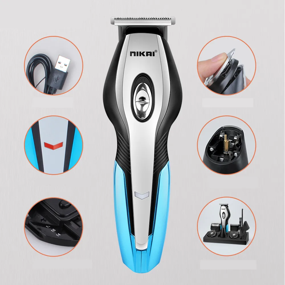 Najtaniej Grawerowanie maszynka do strzyżenia włosów profesjonalny elektryczny maszynka do golenia Razor trymer do nosa USB Charge golenie maszyna do usuwania włosów