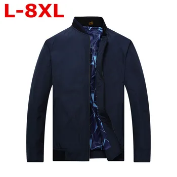 

plus size 8XL 7XL 6XL 2017 warm high Europe street jacket Hip Hop Suit Pullover Winter Jacket Men Coat fashion mens windbreaker