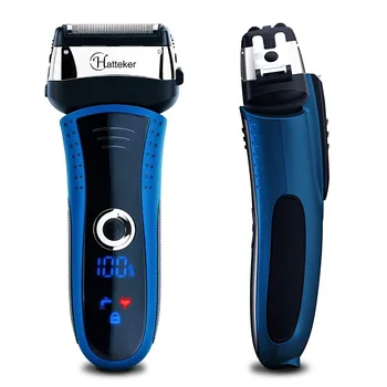 

waterproof foil electric razor male body facial electric shaver for men rechargeable beard shaving machine usb pro+extra mesh