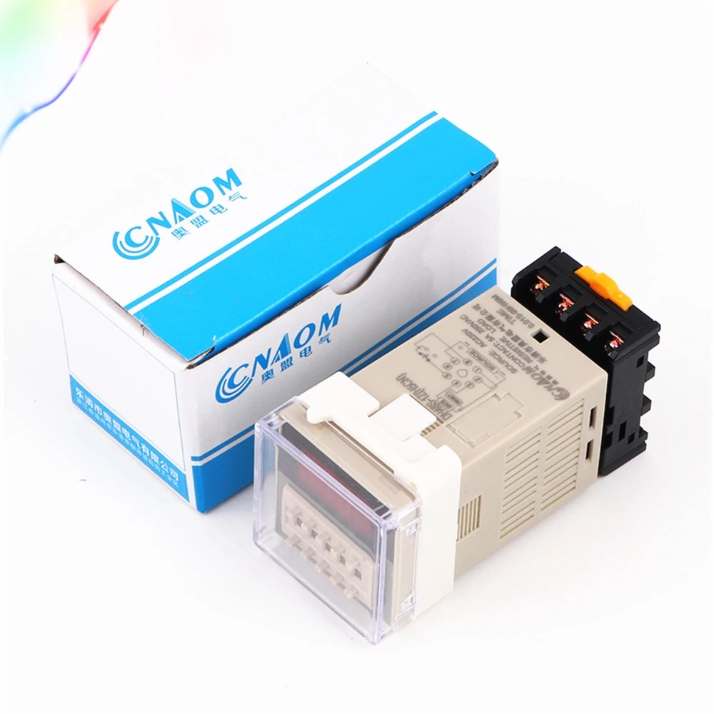 DH48S 1Z 12V 24V 110V 220V AC Цифровое реле таймера на задержке 8 контактов сброс SPDT/Функция