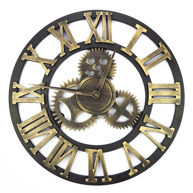 Винтажные деревянные настенные часы в стиле ретро дизайн украшения Wanduhr круглые